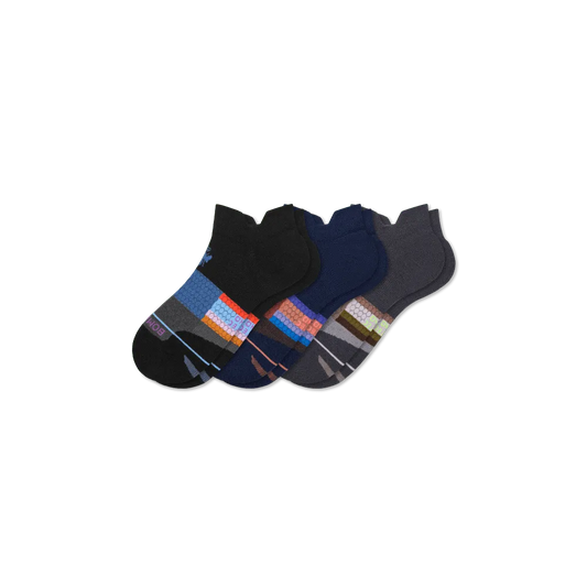 Women's Merino Wool Blend Athletic Ankle Sock 3-Pack