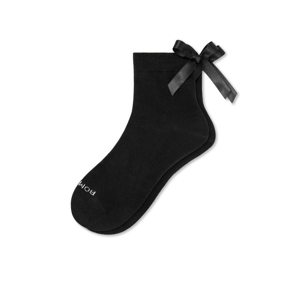 Women's Lightweight Bow Quarter Socks