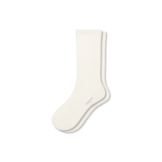 Women's Pointelle Calf Socks