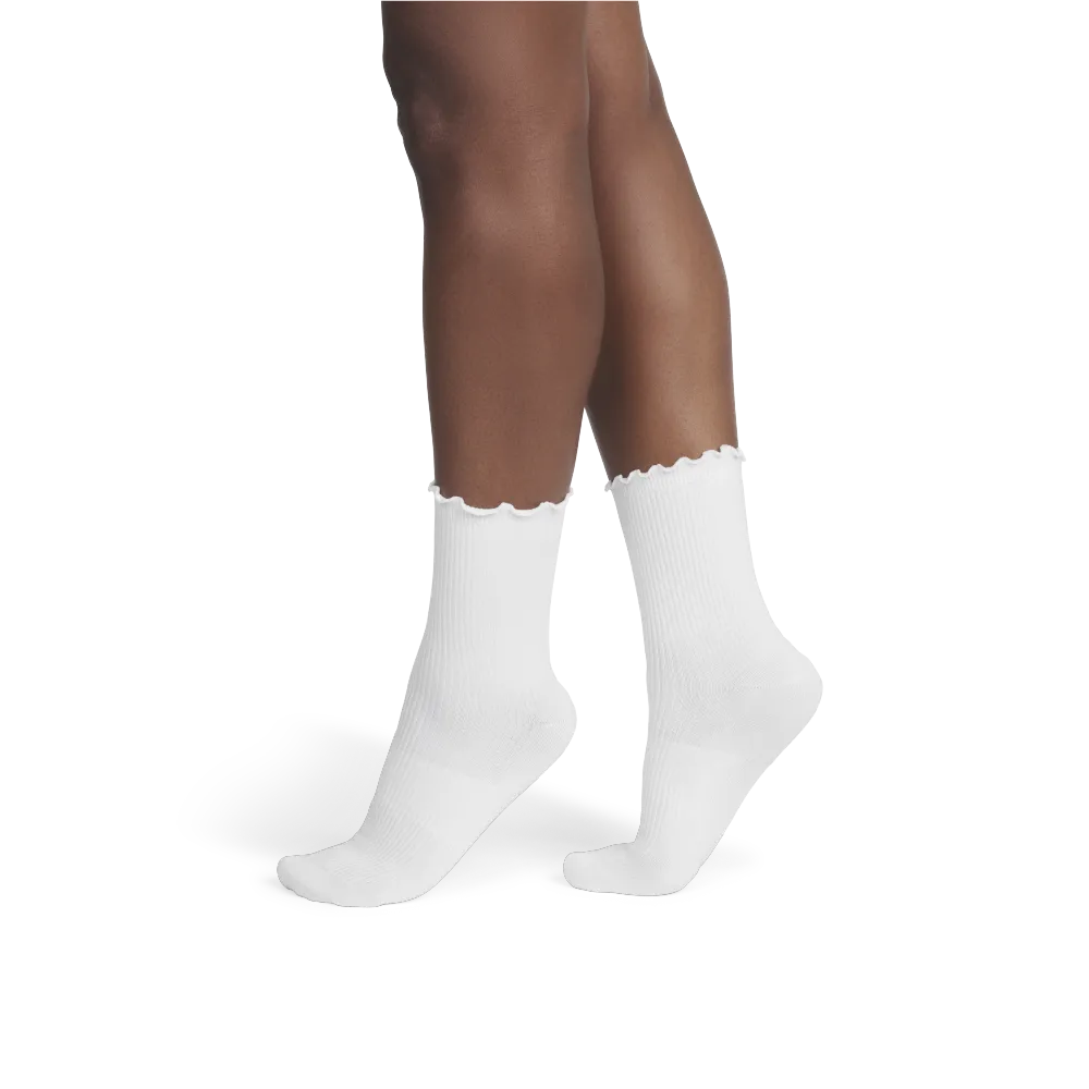 Women's Ruffle Rib Half Calf Sock 8-Pack