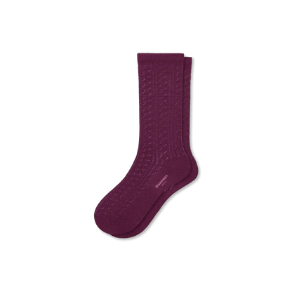 Women's Pointelle Calf Socks