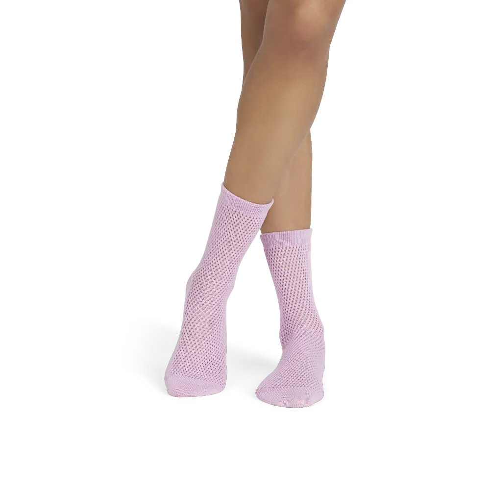 Women's Open Knit Half Calf Socks