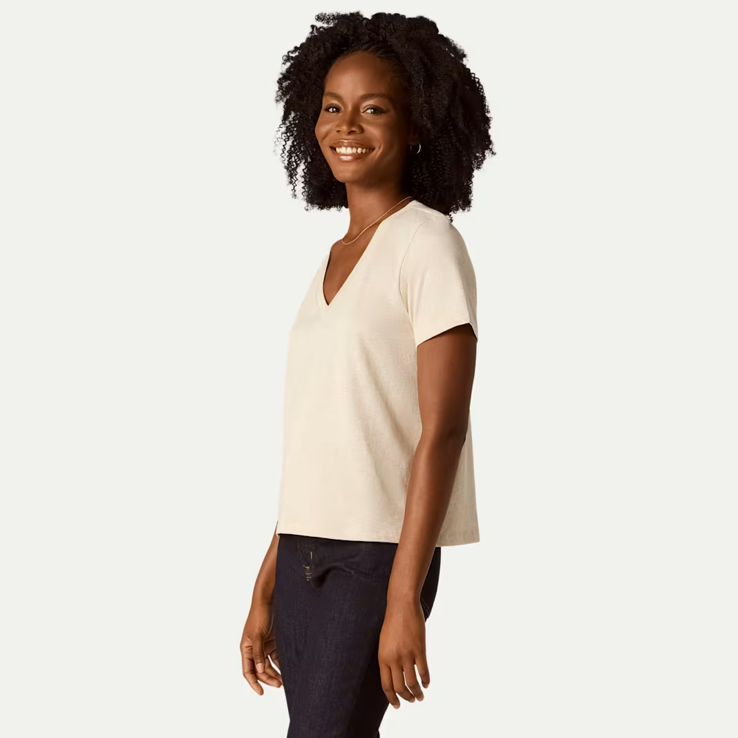 Women's Pima Cotton V-Neck T-Shirt
