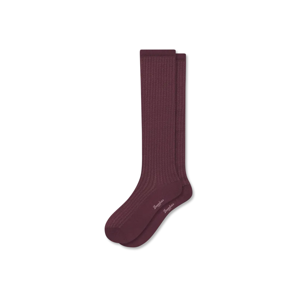 Women's Pointelle Knee High Socks