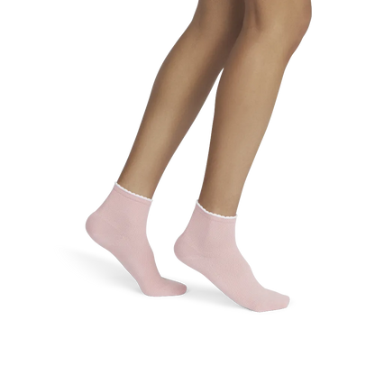 Women¡¯s Scallop Cuff Quarter Sock 4-Pack