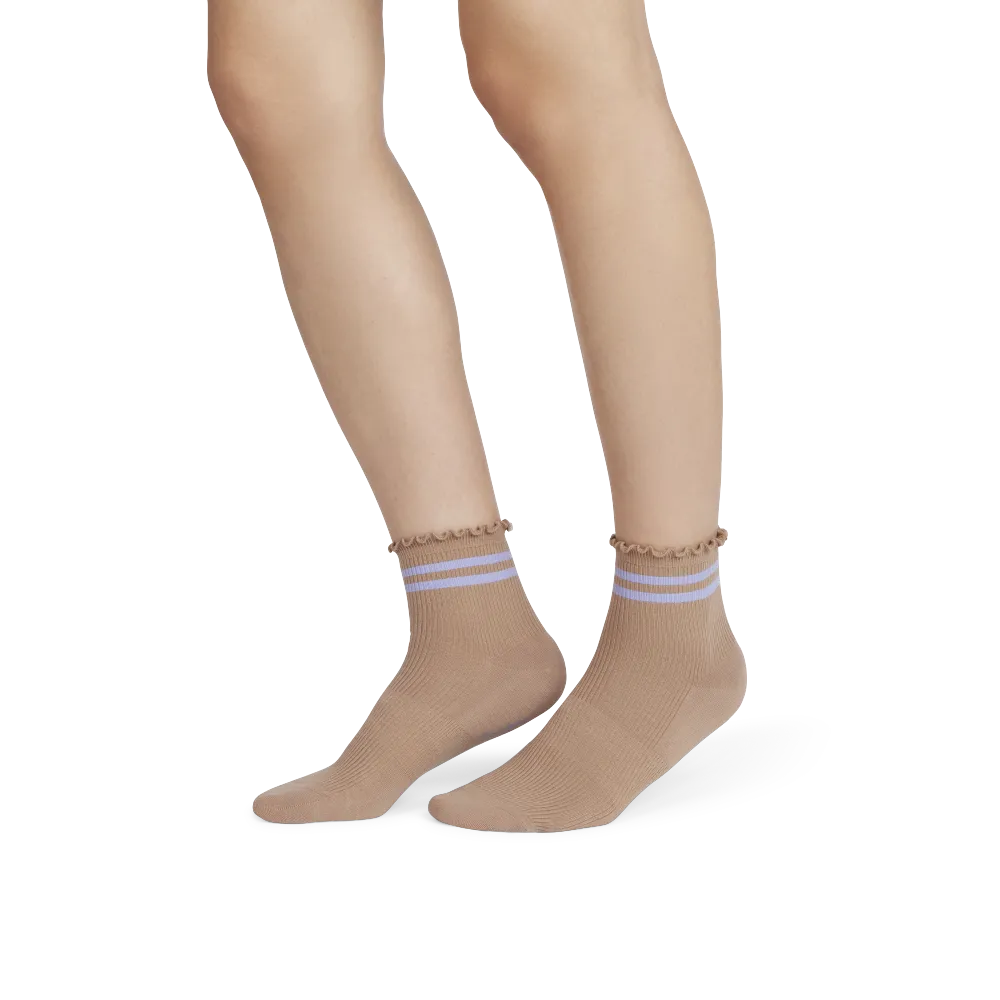 Women's Ruffle Rib Quarter Sock 4-Pack