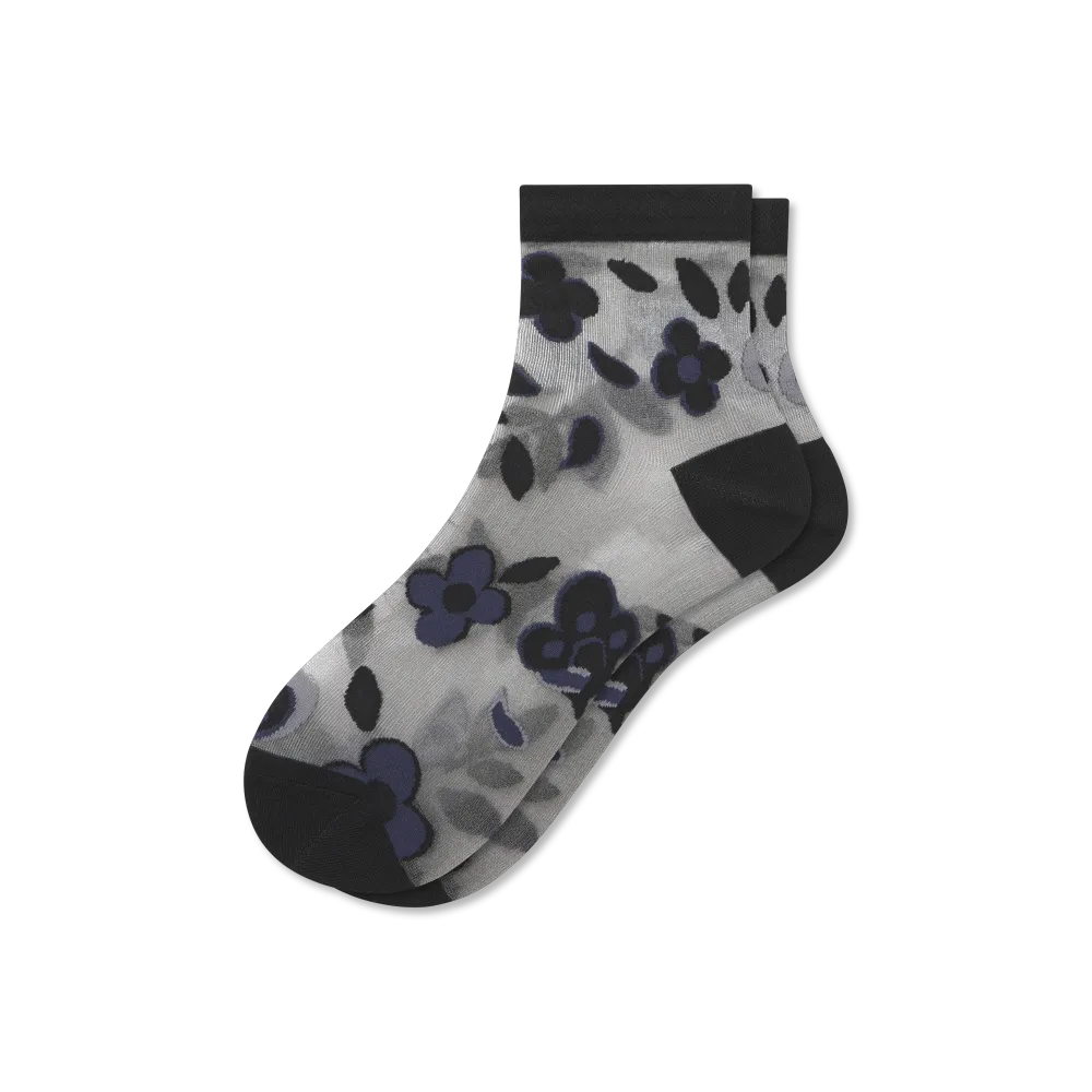 Women¡¯s Sheer Garden Party Quarter Socks