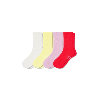 Women's Open Knit Half Calf Sock 4-Pack