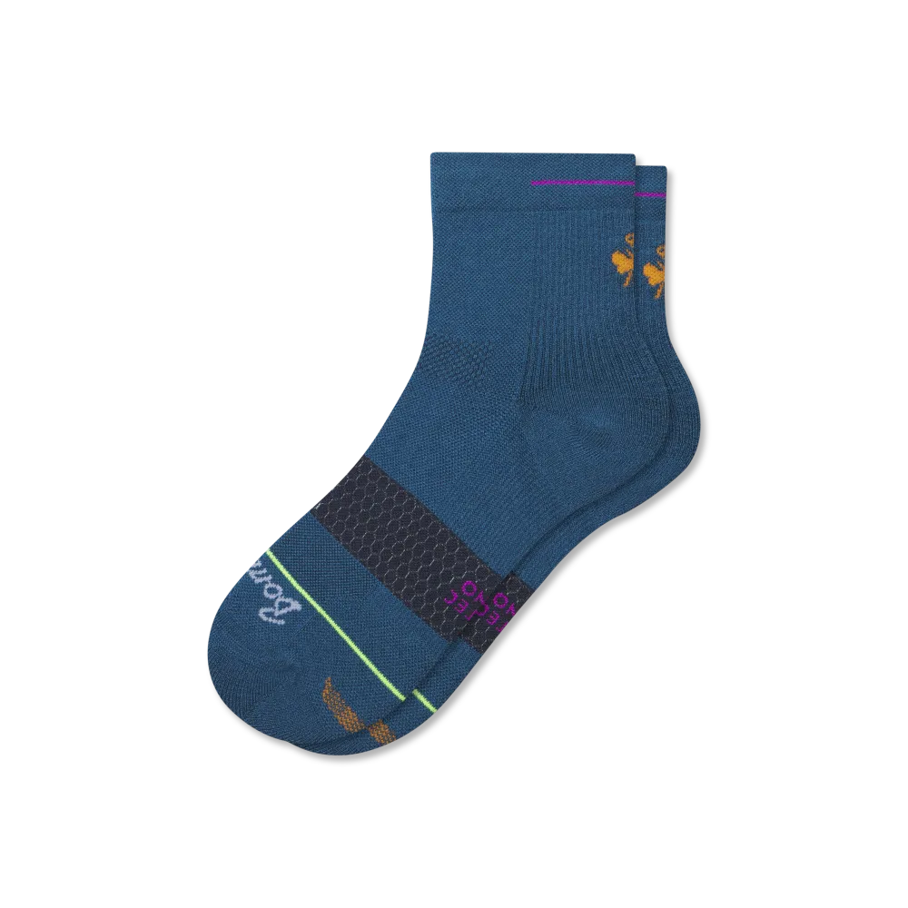 Women's Merino Wool Blend Athletic Quarter Socks