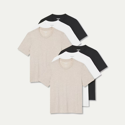 Women's Pima Cotton Crew Neck T-Shirt 6-Pack