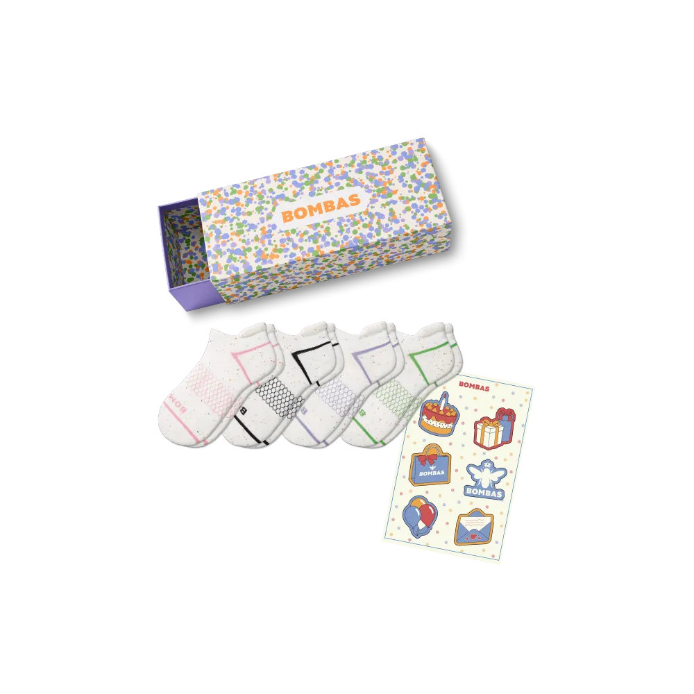 Women's Confetti Ankle Sock 4-Pack Gift Box