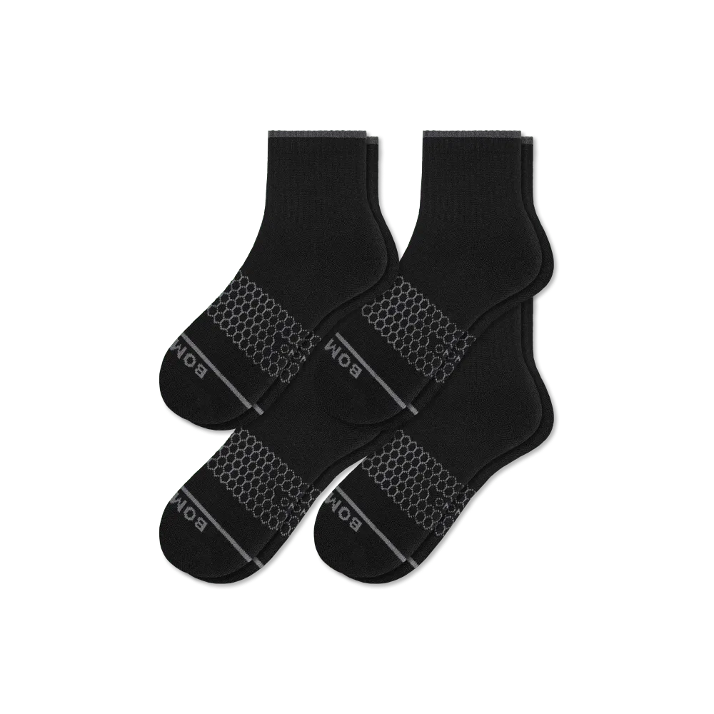 Women's Merino Wool Blend Quarter Sock 4-Pack