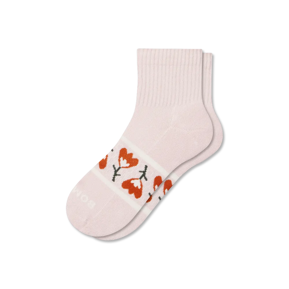 Women's Garden Party Quarter Socks