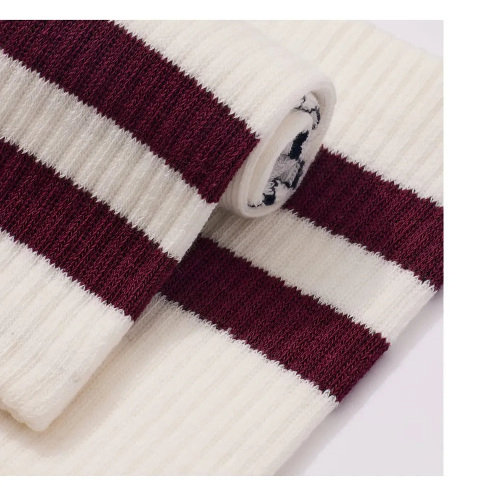 Women's Vintage Stripes Half Calf Socks