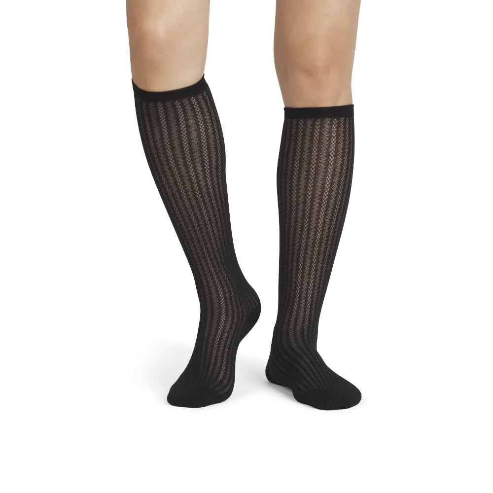 Women's Pointelle Knee High Socks
