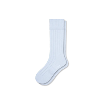 Women's Merino Cashmere Blend Rib Calf Socks