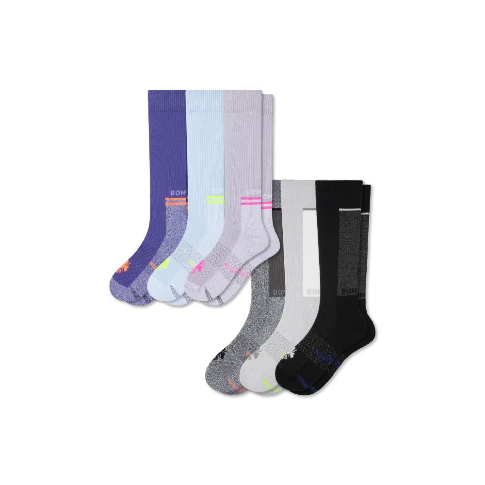 Women's Performance Compression Sock 6-Pack (20-30mmHg)