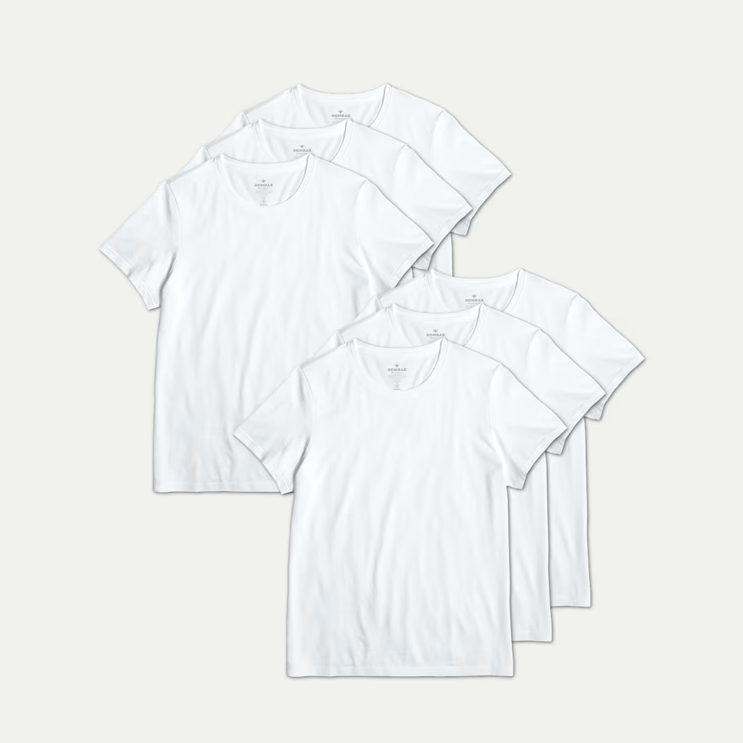 Women's Pima Cotton Crew Neck T-Shirt 6-Pack