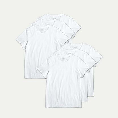 Women's Pima Cotton Crew Neck T-Shirt 6-Pack