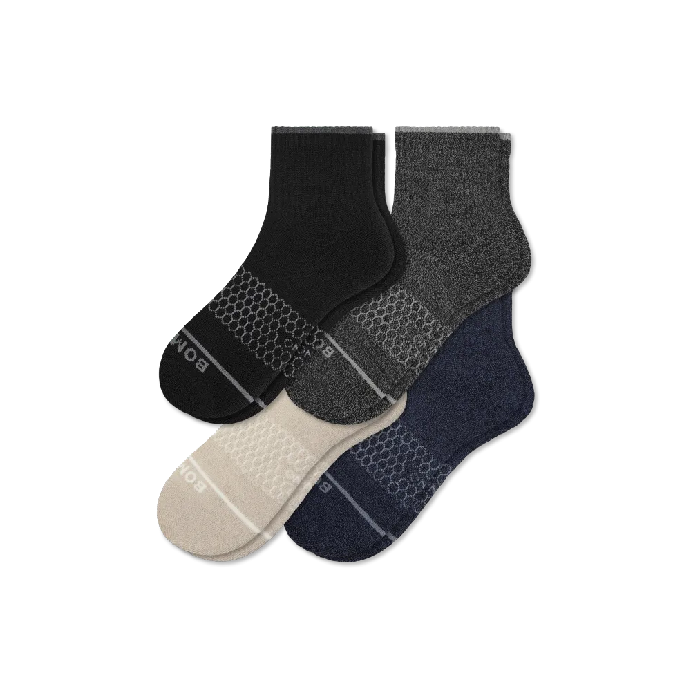 Women's Merino Wool Blend Quarter Sock 4-Pack