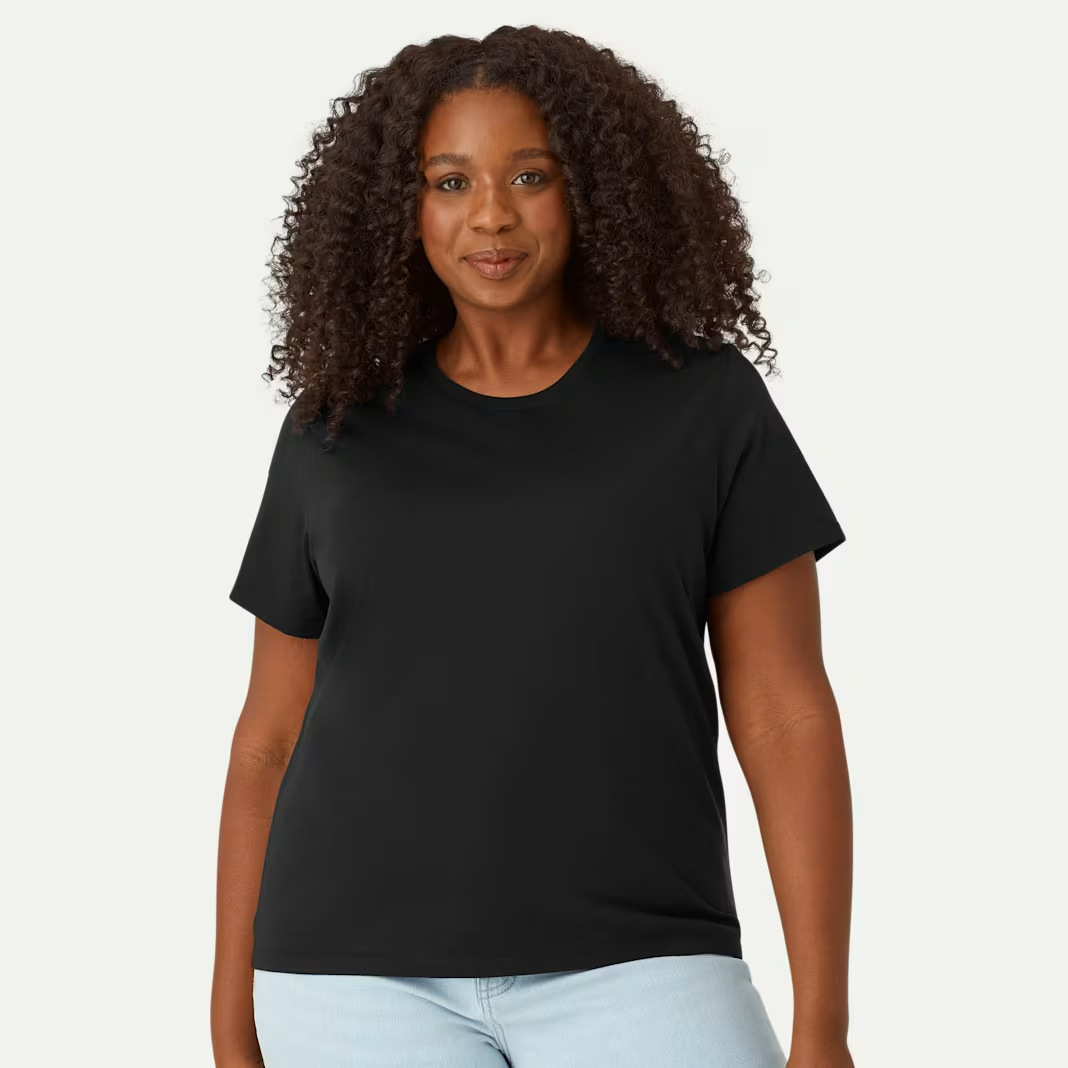 Women's Pima Cotton Crew Neck T-Shirt 6-Pack