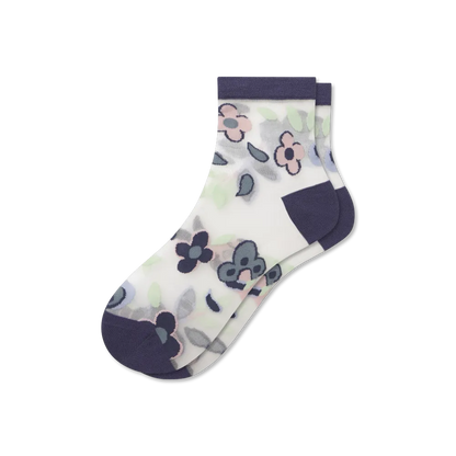 Women¡¯s Sheer Garden Party Quarter Socks