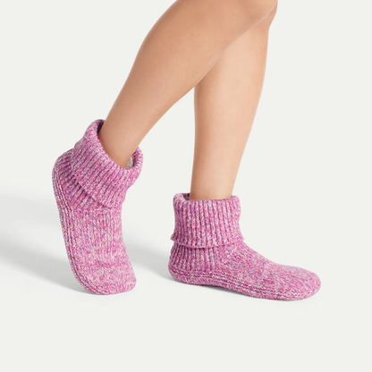 Women's Gripper Slipper Bootie - Sherpa-Lined