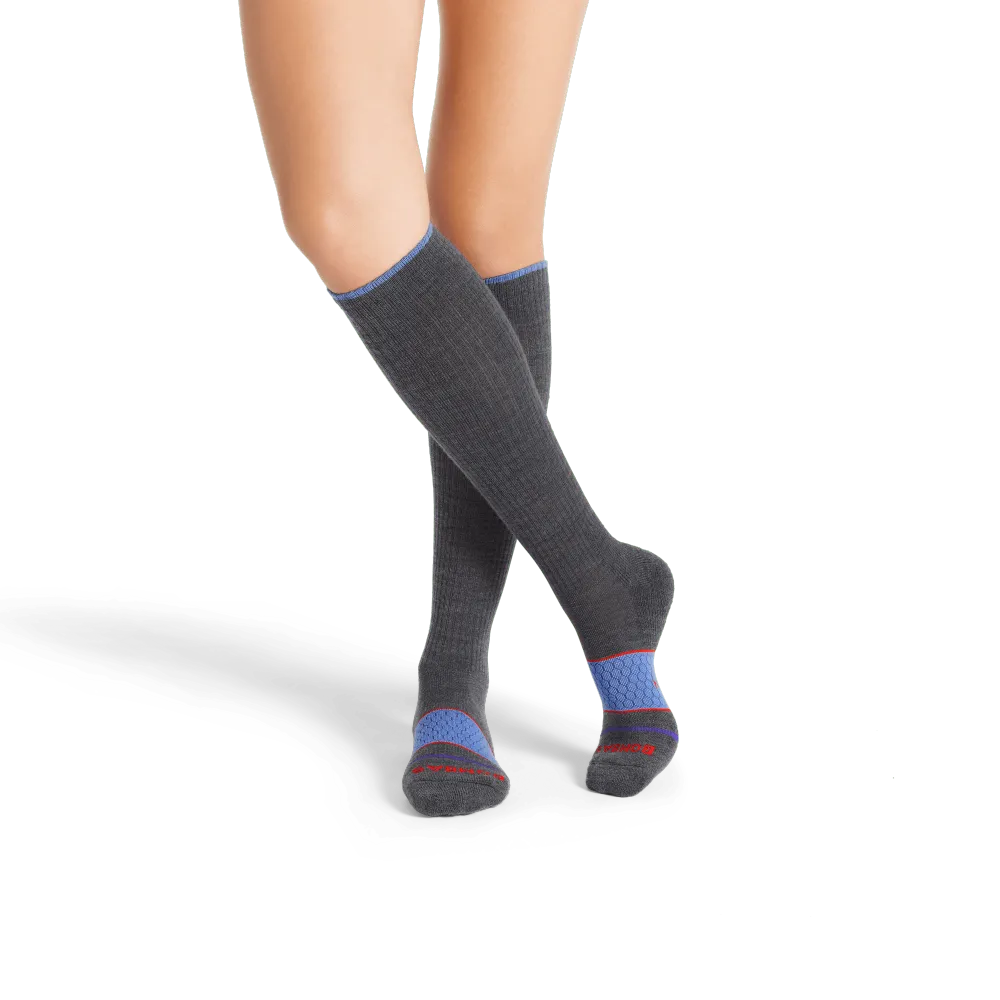 Women's Merino Wool Blend Everyday Compression Sock 6-Pack (15-20mmHg)