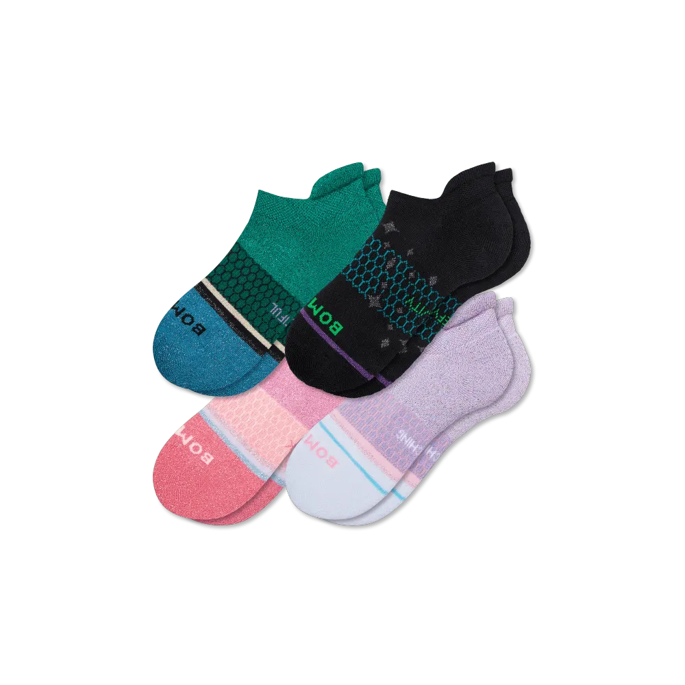 Wicked X Bombas Ankle Sock 4-Pack