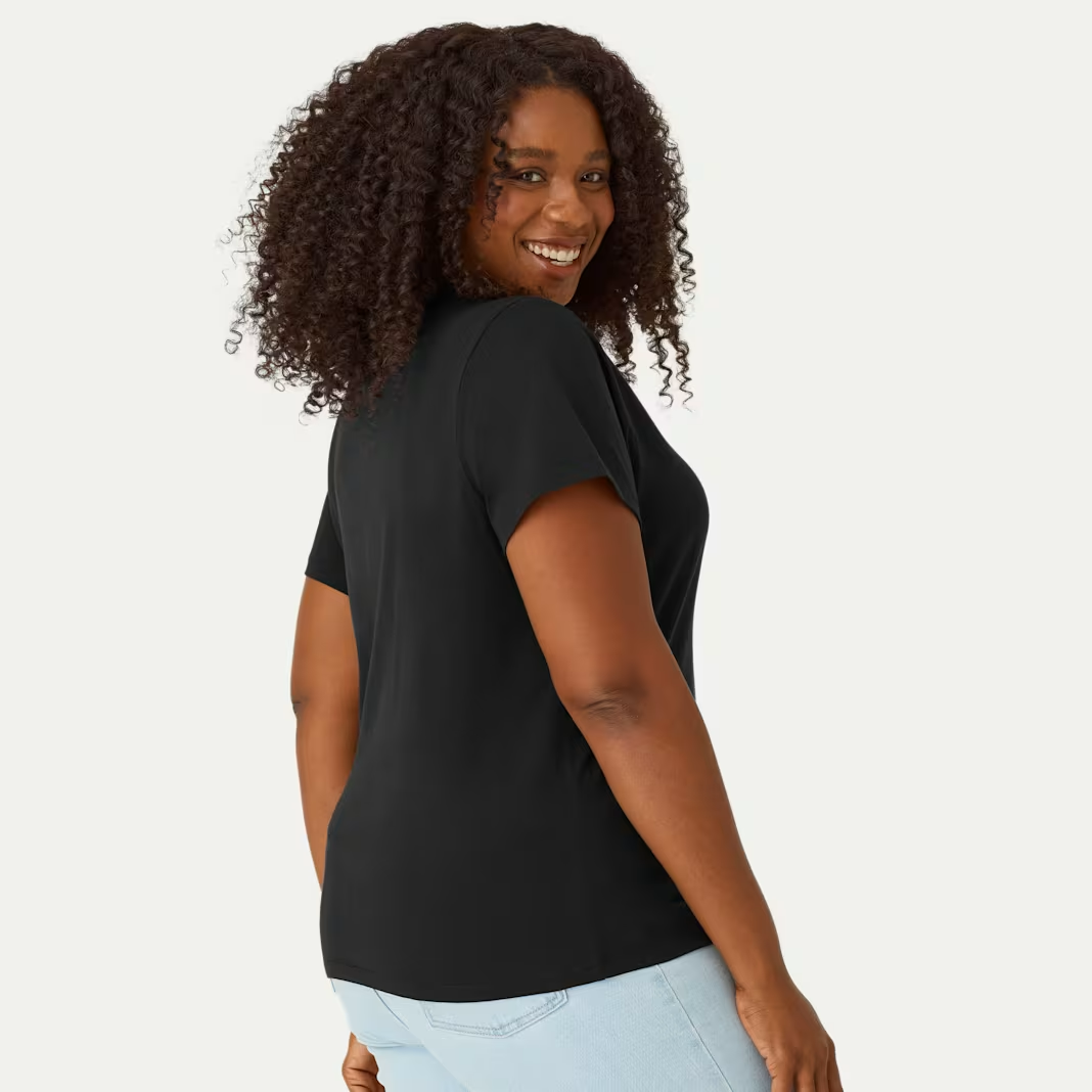 Women's Pima Cotton Crew Neck T-Shirt 6-Pack