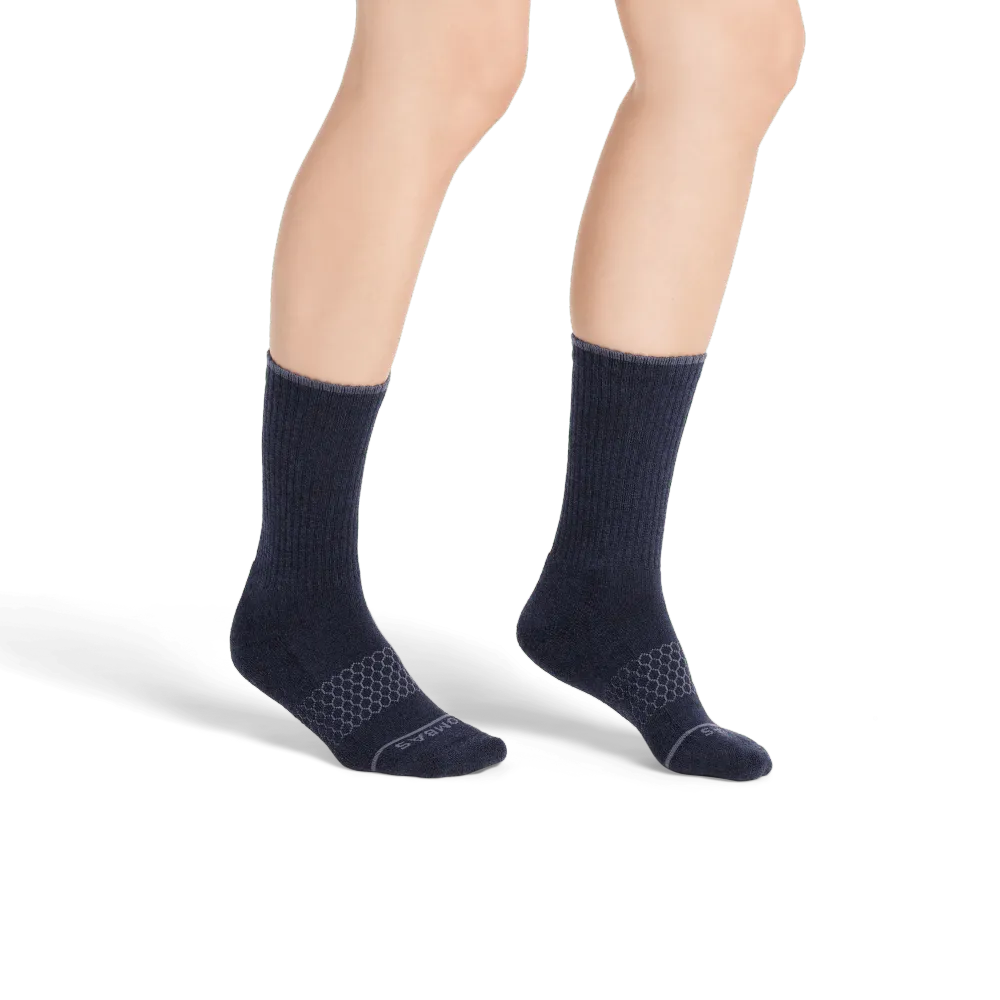 Women's Merino Wool Blend Calf Sock 4-Pack