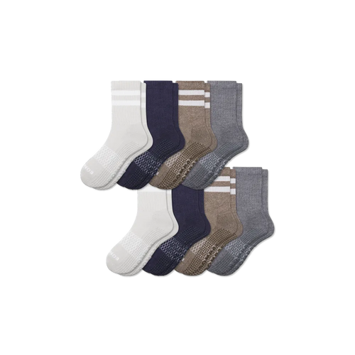 Women's Grippers Half Calf Sock 8-Pack