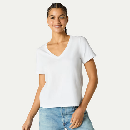 Women's Pima Cotton V-Neck T-Shirt