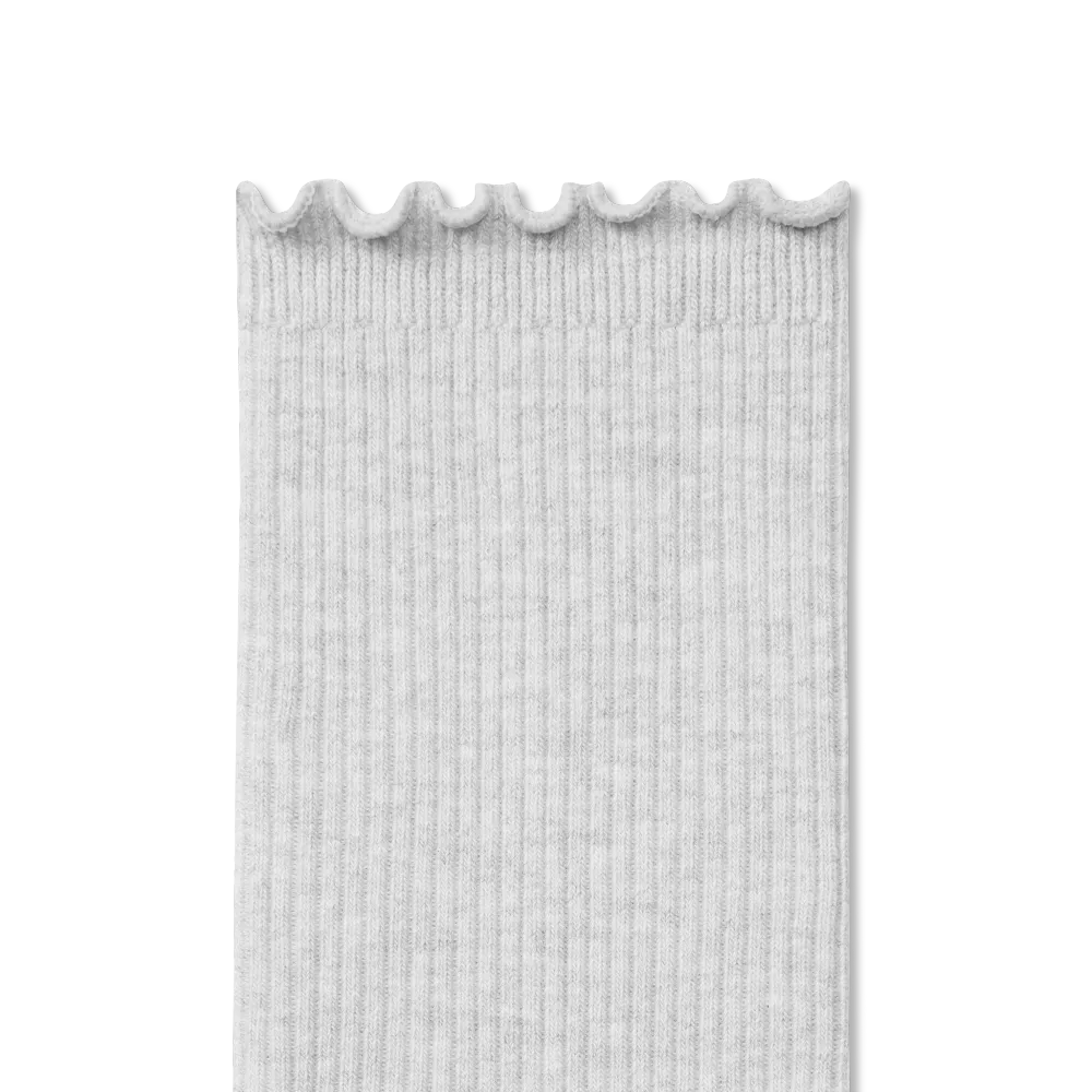 Women's Ruffle Rib Half Calf Socks