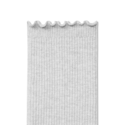 Women's Ruffle Rib Half Calf Socks