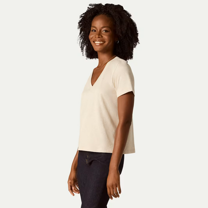 Women's Pima Cotton V-Neck T-Shirt 3-Pack
