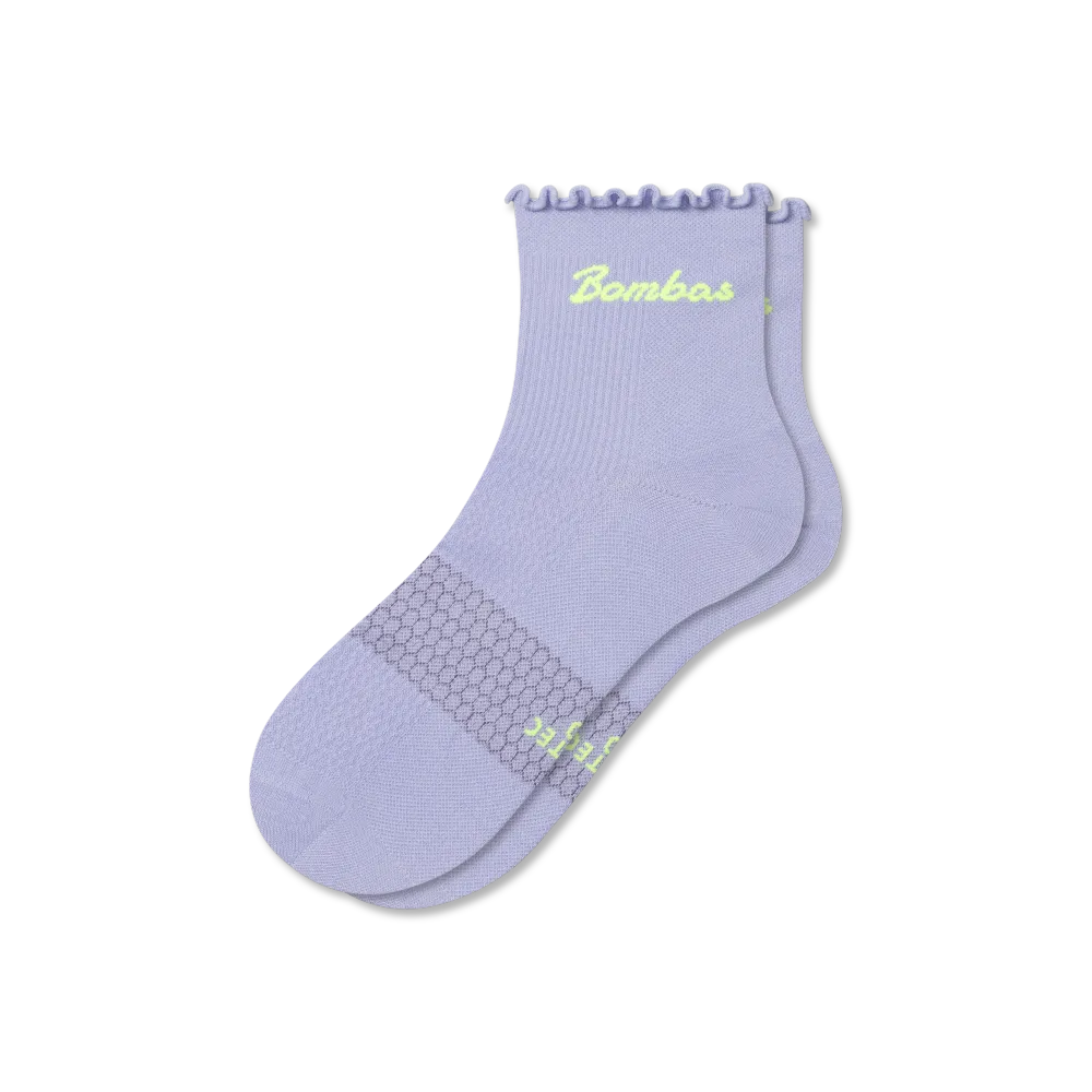 Women¡¯s Ruffle Athletic Quarter Socks