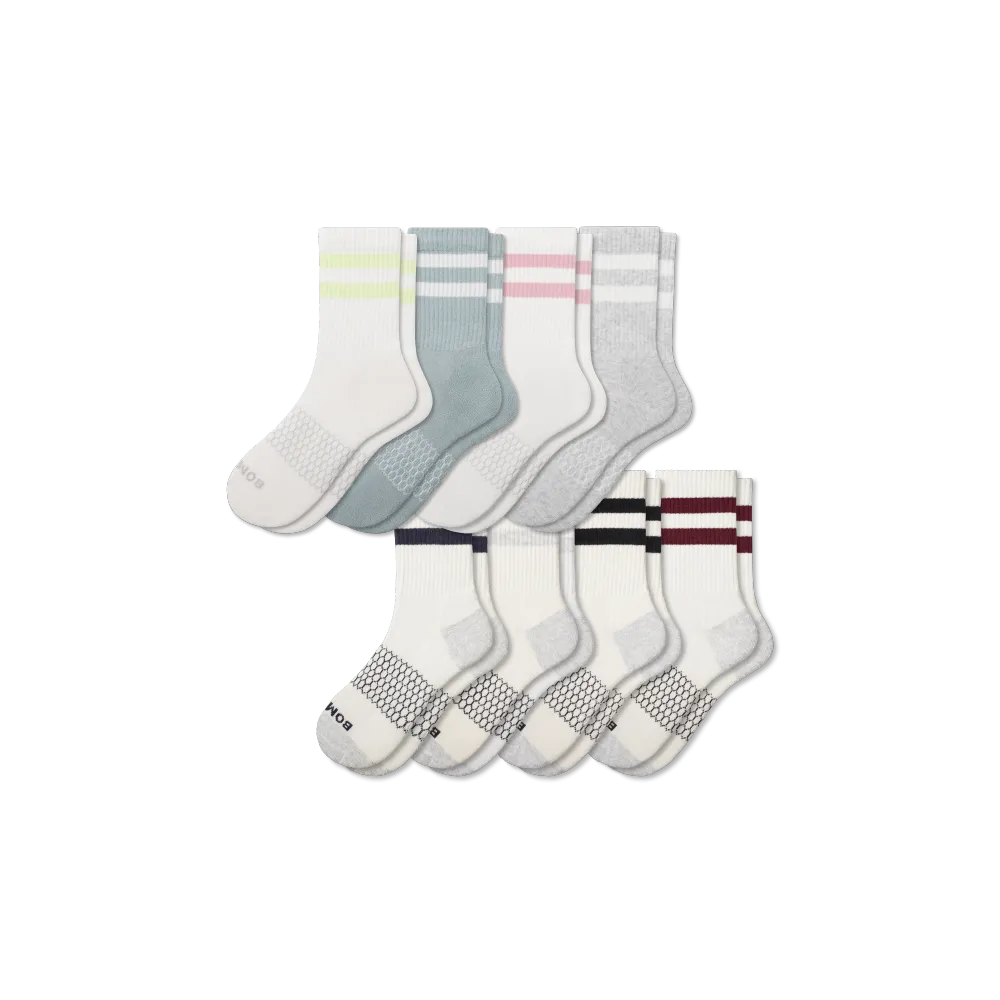Women's Vintage Stripes Half Calf Sock 8-Pack