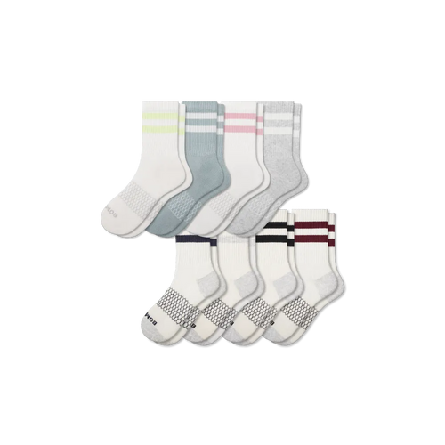 Women's Vintage Stripes Half Calf Sock 8-Pack