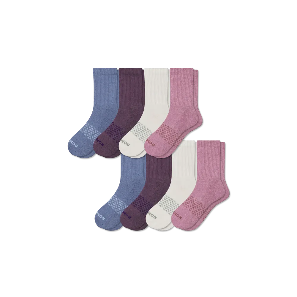 Women's Solids Half Calf Sock 8-Pack