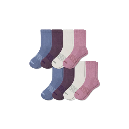 Women's Solids Half Calf Sock 8-Pack