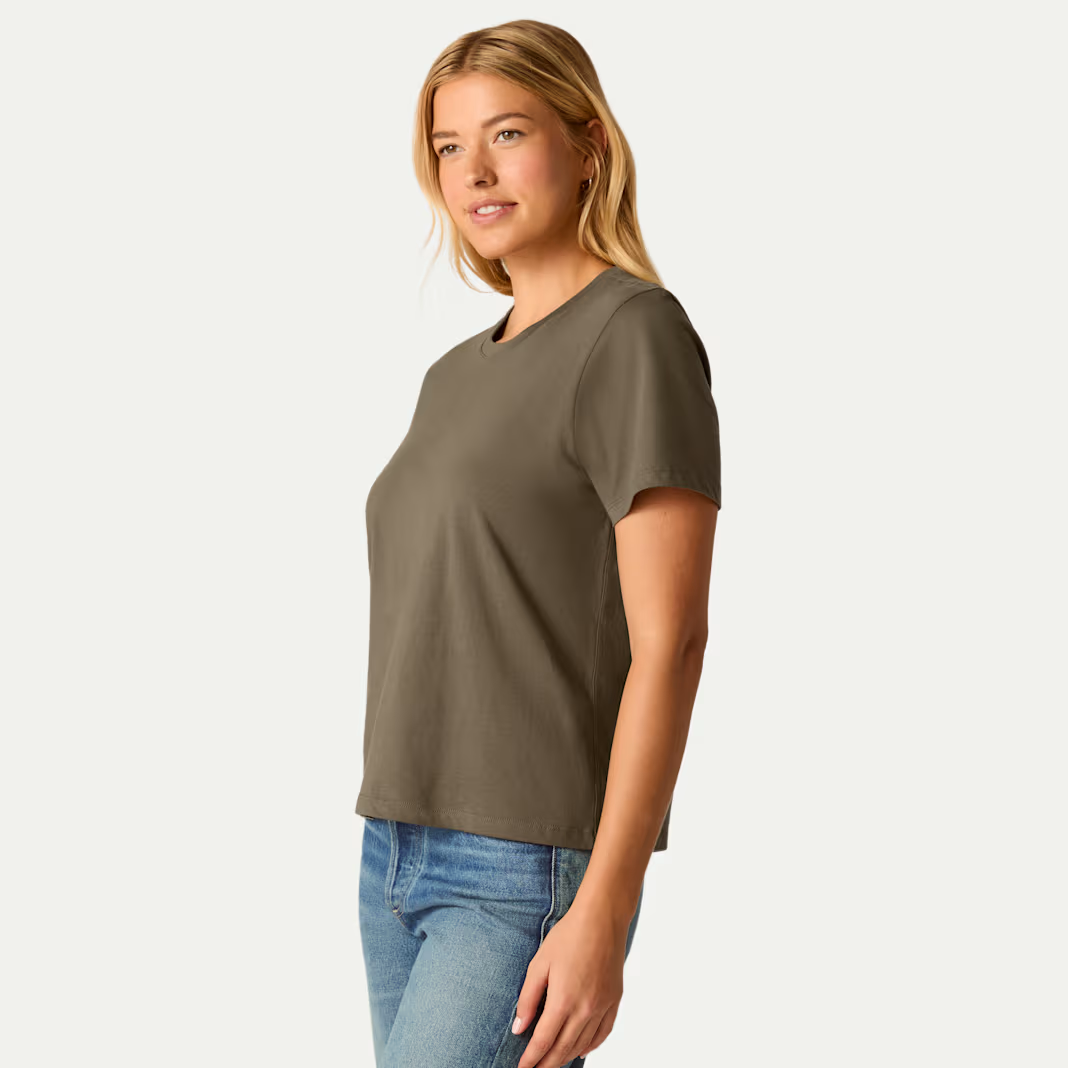 Women's Pima Cotton Crew Neck T-Shirt