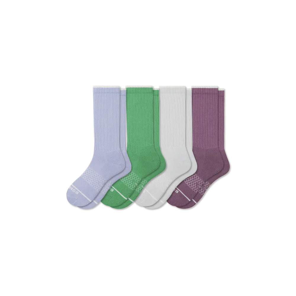 Women's Merino Wool Blend Calf Sock 4-Pack