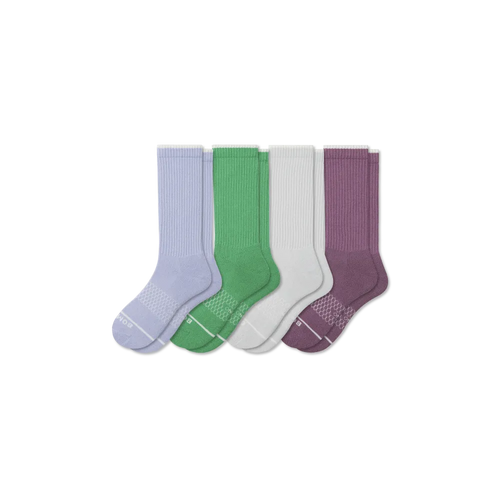 Women's Merino Wool Blend Calf Sock 4-Pack