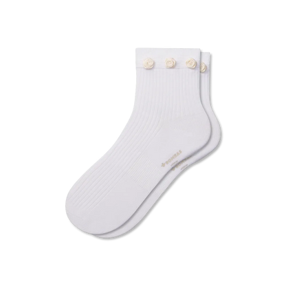 Women's Rosette True Rib Quarter Socks
