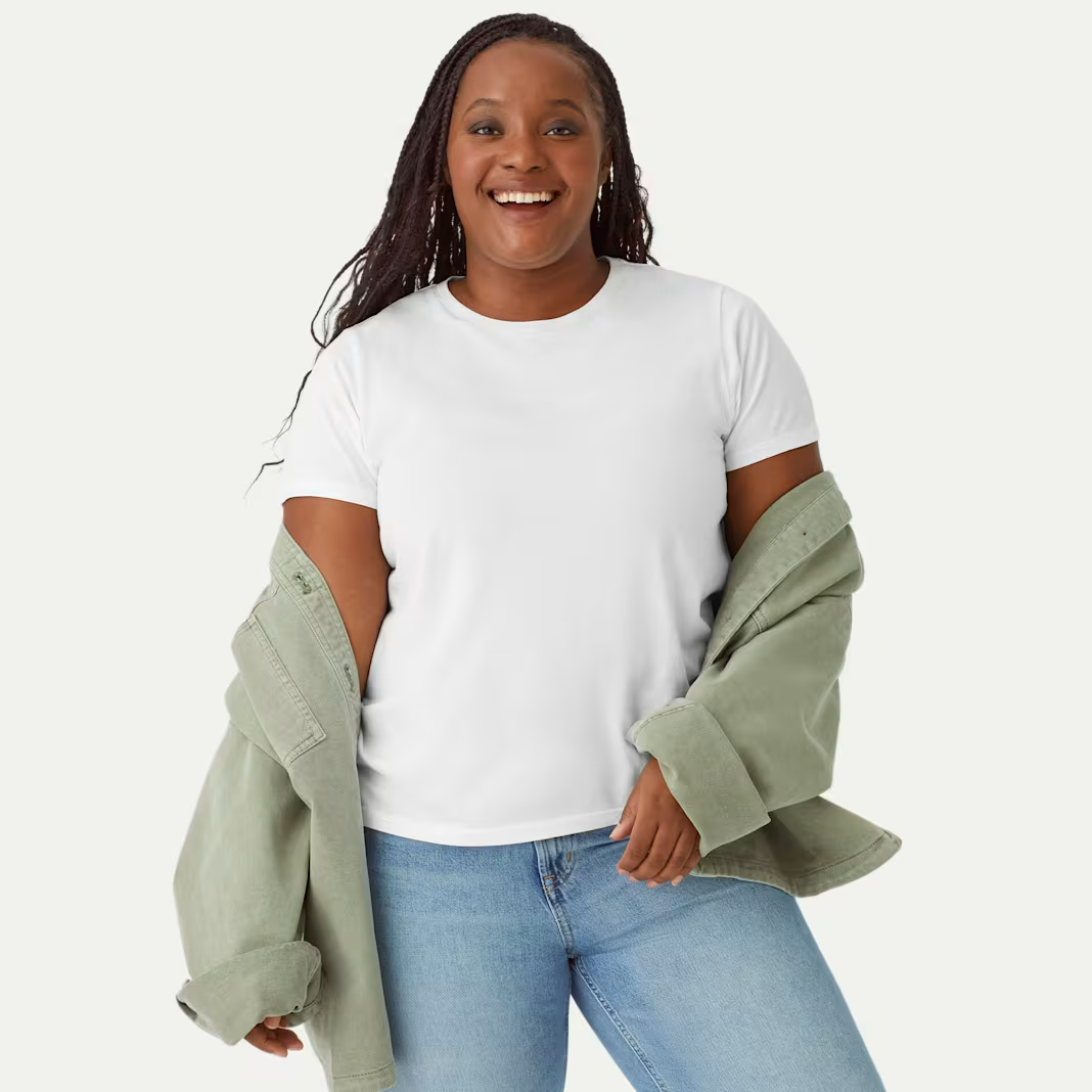 Women's Pima Cotton Crew Neck T-Shirt 6-Pack