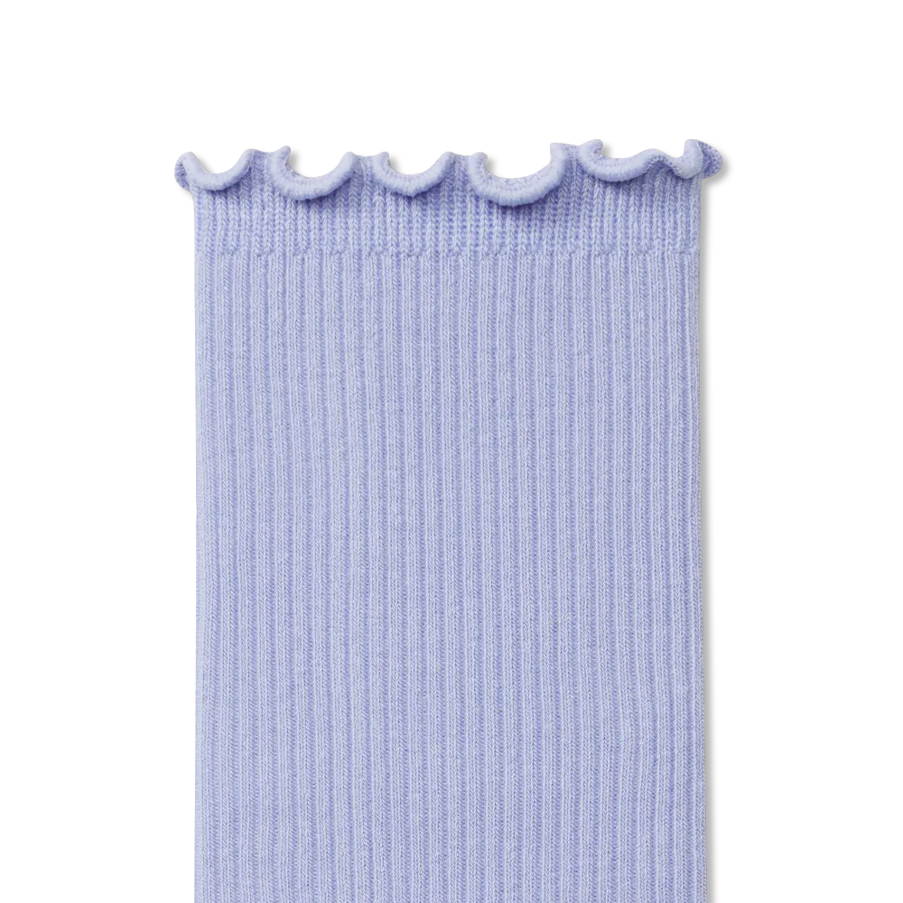 Women's Ruffle Rib Half Calf Socks