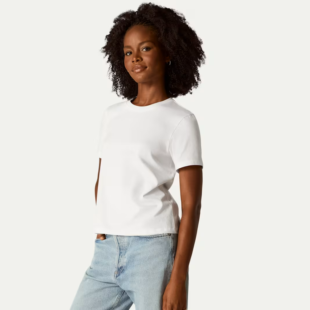 Women's Pima Cotton Crew Neck T-Shirt