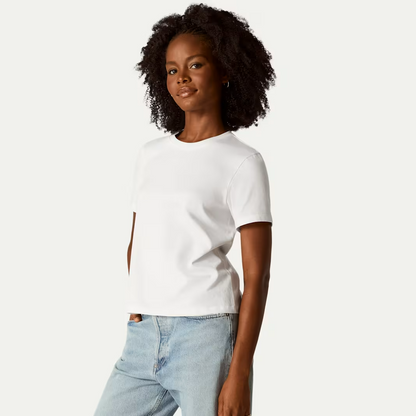 Women's Pima Cotton Crew Neck T-Shirt